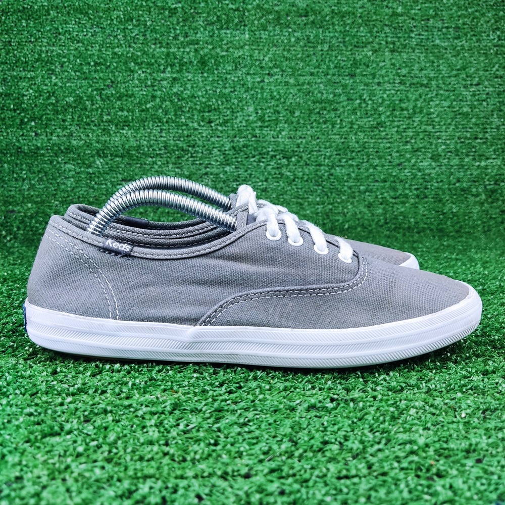 Keds‎ Sneakers Womens 6.5 Gray Champion Canvas Low Top WF35186M Casual Shoes